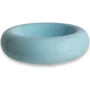 6.1 Inch Cat Bowls, 7 oz Ceramic Cat Food Bowl, Whisker Fatigue Relief Cat Bowl, Anti-Vomiting, Protect Spine, Perfect for Indoor CatsBlue