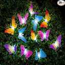 20 LED 8 Modes USB Butterfly String Lights with Remote, Outdoor Waterproof Fairy Lights for Bedroom Garden Camping Indoor Home Party Xmas Tree Porch Patio Night Light Decor