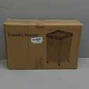 Laundry Basket with Wheels, Large Laundry Hamper with Removable Bag and Steel Frame, 160L Rolling Dirty Clothes Basket for Bedroom, Bathroom, Laundry Room (Gray)