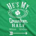 Funny St Patricks Day Couple Shirt  His and Hers Matching Shamrock Tee Irish Pub Crawl Party Outfit (XXL)