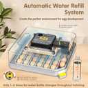 Egg Incubator Incubators for Hatching Eggs 48 Eggs for Lab Home Farm with Automatic Egg Turning for Chicken, Ducks, Goose, Quail