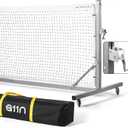 A11N Sports Pro Pickleball Net with Wheels and Hand Winch, Tournament Regulation Size, Anti-Sag Design, Perfect for Outdoor Court & Indoor Gym Floor
