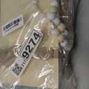 Tatuo 4 Pcs Wooden Farmhouse Decorative Books for Home Decor Coffee Table Faux Books for Decoration White Fake Decorative God Bless Stacked Display Set with Beads Garland Shelf Living Room Decor, God Bless