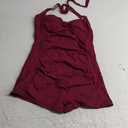 Tempt Me Women Tummy Control One Piece Swimsuits with Shorts Boyleg Retro Bathing Suit Halter Swimwear XL