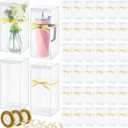 Beeveer 50 Pcs Mug Gift Boxes Clear Tumblers Packaging Box with Ribbon for Sublimation Tumblers Compatible with 11oz 12oz 15oz 20oz 30oz 40oz(12.6 x 5.5 x 4.3 Inch)
