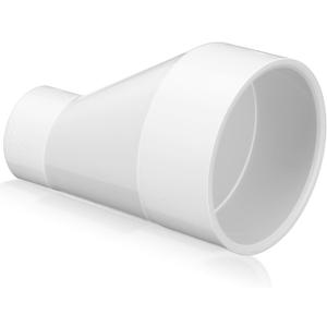 4" X 2" PVC Pipe Fitting Schedule 40 Compatible with 429-E Series Eccentric Reducer Coupling Suitable for High-flow Capacity, Plumbing, Irrigation, Pool, Spa, White