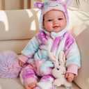 BABESIDE Baby Dolls, 17inch Large Realistic Cute Soft Body Baby Doll Real Life Baby Dolls with Accessories for 3+ Year Old Girls Gifts, Pretend Play, Collection