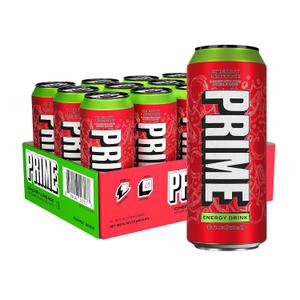 PRIME Energy CHERRY LIMEADE, Zero Sugar Energy Drink, 200mg Caffeine and 355mg of Electrolytes for Hydration, Vegan, Gluten Free,16 Fluid Ounce, 12 Pack (EXP 06/27/26)
