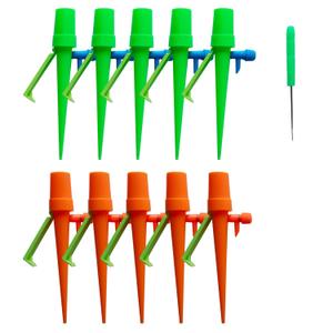 3 x 10pcs Automatic Watering Spikes, Adjustable Plant Watering Device, Automatic Flower Waterer for Potted Plants with Adjustable Water Flow, Watering Spikes, drip Irrigation System, dripper, 155*20 mm/6.1"*0.8"