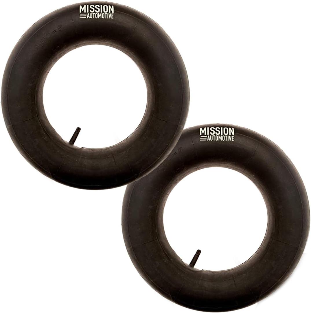 Mission Automotive 15x6.00-6 Inner Tube Replacement with TR-13 Valve Stem - 2 Pack - Suitable for Riding Lawn Mowers, Mowers, Go Karts, and Golf Cart Tires - Heavy Duty Utility Equipment