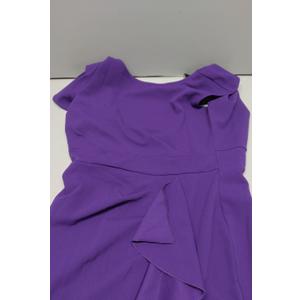 WOOSEA Women's Split Bodycon Mermaid Evening Cocktail Long Dress Purple, small