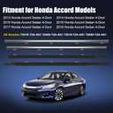Window Molding Trim for Honda Accord 2013-2018 Accessories, 4PCS Chrome Outer Door Weatherstrip Seal Belt, Replace#72450-T2A-A01 72410-T2A-A01 72950-T2A-A01 72910-T2A-A01