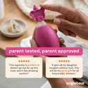 oogiebear: Baby Nasal Aspirator - Safe Booger & Earwax Remover for Newborns, Infants, Toddlers - Better Syringe, Airtight Suction, Nose Sucker - Essential Baby Stuff, Diaper Bag Must-Haves, Pink