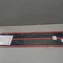 Self Adhesive Door Kick Plate 34 inches Acrylic Decorative Plates Pets Scratches Protector for Stick On 36 inches Doors, 1/10 inch Thickness 8"x 34" Black