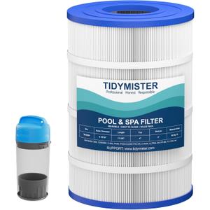 4 x TidyMister C900 Pool Filter Cartridge Replacement, Compatible with Hayward C900, CX900RE, Pleatco PA90, Unicel C-8409, Filbur FC-1292, Sta-Rite Posi-Clear PXC-95, 90 sq.ft, 17 3/8" x 8 15/16", 4 Pack