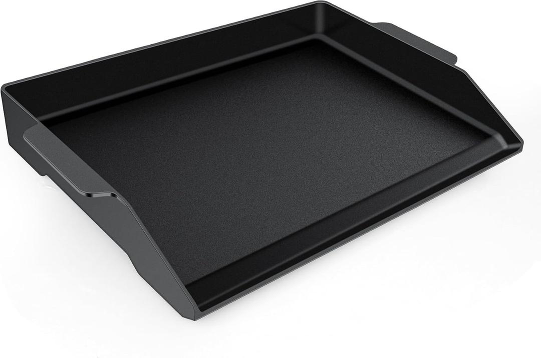 Universal Cast Iron Griddle 23" X 16",Pre-Seasoned Nonstick Coating Stovetop Griddle For All Gas Grills And 4 Burner Range Oven,Cast Iron Grill Pan for Stove Top With Extra High Sidewalls