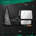 SCITOO Towing Mirrors for 2007-2014 For Ford For F-150 Pickup Truck