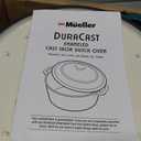Mueller DuraCast 6 Quart Enameled Cast Iron Dutch Oven Pot with Lid
Sourdough Bread Baking, PFOA-Free, 500°F Oven Safe - All Cooktops incl. Induction, Braising & Slow Cooking, Emerald
