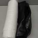 HOMBYS Wedge Bolster Pillow for Legs,Knee Wedge Pillow for Massage Table,Triangle Massage Bolsters for Under Legs,PU Leather Waterproof Foam Tatoo Pillow (Black)