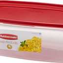Rubbermaid Easy Find Lids Food Storage Container, 2.5 Gallon, Racer Red