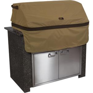 Classic Accessories Hickory Water-Resistant 32 Inch Built-In BBQ Grill Top Cover, Grill Cover, Grill Cover for Outdoor Grill, BBQ Cover
