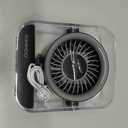 KIMMOO Rechargeable USB Desk Fan, Quiet Table Fan with Turbo Airflow, 100 Speeds, Digital Display, 90 Rotating, Small Battery Desktop Fans for Bedroom Home Office Travel, Black