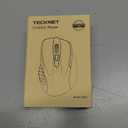 TECKNET Wireless Mouse, 2.4G Ergonomic Optical Mouse, Computer Mouse for Laptop, PC, Computer, Chromebook, Notebook, 6 Buttons, 24 Months Battery Life, 4000 DPI, 6 Adjustment Levels (Lavender)