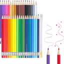 Mechanical Colored Pencils 2.6mm 36-Pack, Premium Assorted Colored Pencils with a Sharpener, Erasable Aesthetic Drafting Tools Ideal for Writing, Drawing, Bulk Office and School Supplies