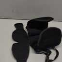 Travel Pillows for Airplanes, Airplane Pillow for Long Flight, Airplane Head Strap with Eye Mask for Sleep, Travel Neck Pillow for Car Road Trip, 360 Support Headrest, Stop Bobblehead, Black