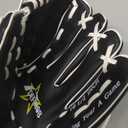Baseball Glove, Softball Mitt, Softball Glove Youth Baseball/Softball Glove for Kids TeeBall Youth Adult Beginner Play & Training, Baseball Mitt Infield Mitts Left Hand Glove (10.5"| Ages 5-9, white/black)