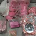 120 Pcs Spa Party Favors Supplies Bulk, Include Face Mask Mixing Bowl Set, Air Cushion Comb, Mirror, Headband, Scoop, Hair Bands, Cosmetic Bags, Face Wash Cloths for Spa Sleepover Birthday Party