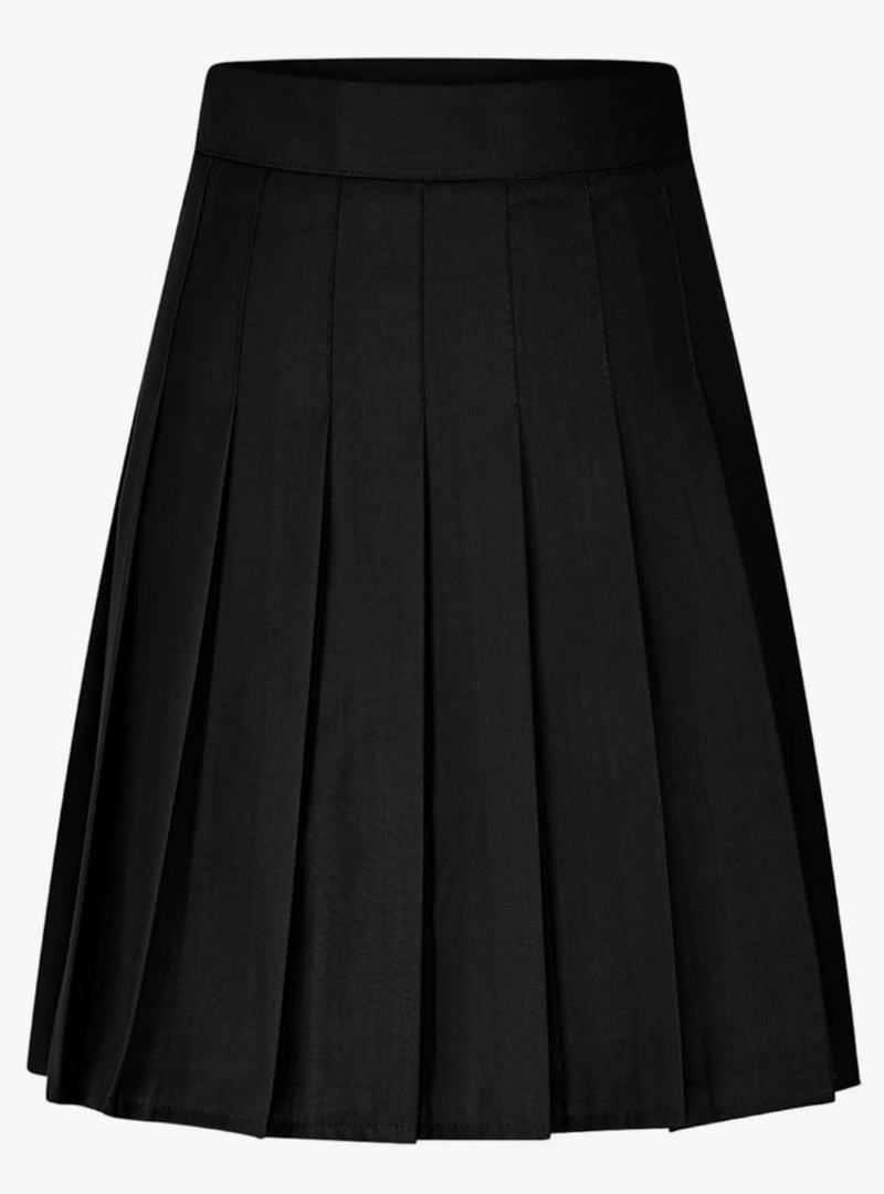 Women Casual Pleated Skirts with Inner Shorts Summer Basic Plain High Waisted Short Skirt for Ladies UK Plus Sizes XS-3XL My Orders Sale Clearance Order 2025 Trending (XS, Black