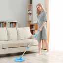 Spin Mop Replacement Handle 360 Degree Spin Mop Pole Handle Replacement Rotating Telescopic Stick for Mop Head, Ideal for Home and Household Cleaning (Blue)