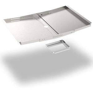 Grill Grease Tray Replacement for Dyna Glo With Catch Pan- Adjustable Grease Drip Pan Replacement, Bottom Grease Tray for Gas Grill Models from Nexgrill, Expert Grill, BHG and More (Width 24"-30")