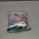 JULMELON 36Pcs Patriotic Star Ornaments Memorial Day Independence Day Labor Day Veterans Day Decorations for Home Party Christmas Tree Decor, Blue Red and Silver