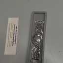 Dressy Beaded Bracelet Compatible with Samsung Galaxy Watch 8 Band 40mm 44mm/8 Classic 46 mm Women, Fashion Cute Stretchy Stainless Steel Beads Strap for Galaxy Watch 8