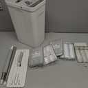 JOYMOOP Mop and Bucket Set with Wringer, Flat Mops for Floor Cleaning, Wall Mop Cleaner with Long Handle, Hardwood Floor Mop with 4 Microfiber Pads