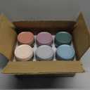 NETANY 6-pack 16 oz Overnight Oats Containers with Lids, Glass jars with Airtight Lids, Wide mouth Mason Salad jars, Glass Food Storage Containers for Snacks Yogurt Spice Sugar