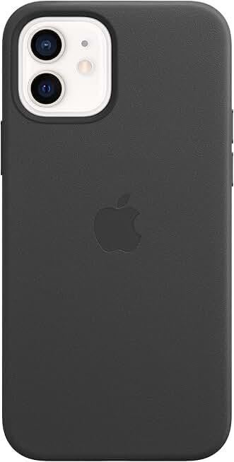 Apple iPhone 12 and iPhone 12 Pro Leather Case with Magsafe - Black