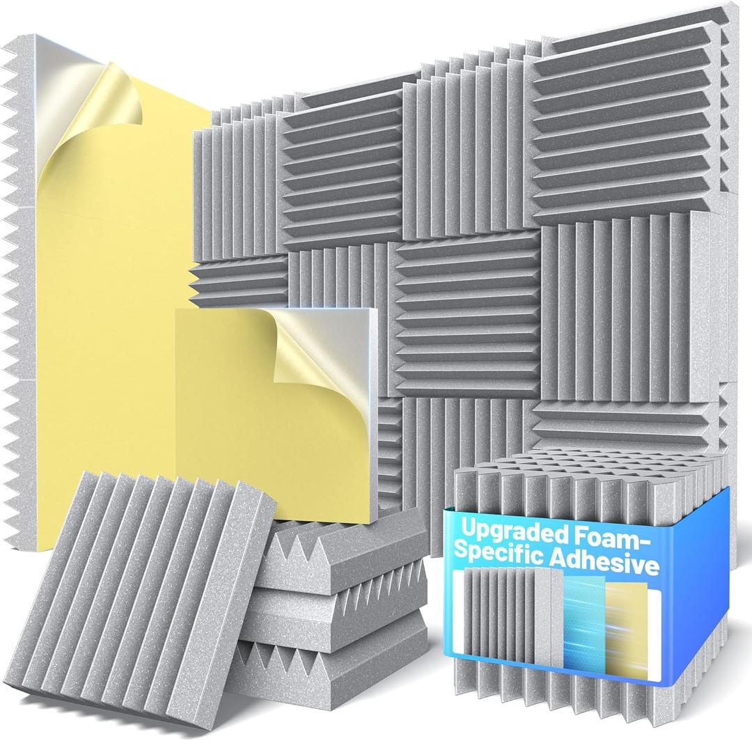 Self-Adhesive Sound Proof Foam Panels For Walls High Density Acoustic Panel, 3 Inch 36 Pack