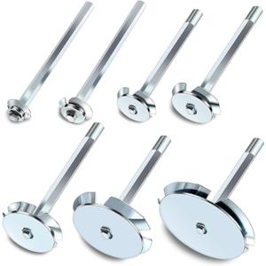 7Pcs PVC Fitting Saver, Pipe Reamer Tool, 1/2 In, 3/4 In, 1 In, 1-1/2 In, 2 In, 3 In, 4 In, Bit Socket Saver Set for PVC Plumbing, Fits Variable Speed Power Drill