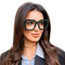 OCCI CHIARI Reading Glasses Women Stylish Square Oversized Readers 1.0 1.25 1.50 1.75 2.0 2.25 2.50 2.75 3.0 3.5 4.0 (Green)