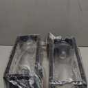 16inch Large Outdoor Wall Lights - 2 Packs Modern Black Exterior Light Fixture with Clear Glass Shade, Waterproof Porch Lighting for House, Farmhouse Sconces Lantern for Front Door, Garage (Sensor-Free-16inch)