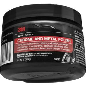 3M Chrome and Metal Polish, 39527, 10 oz, Used on Wheels, Trim and Bumpers, for Automotive (Pink)