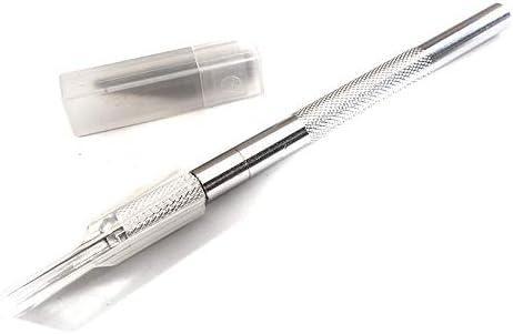 Integy RC Silver Alloy Handle Precision Hobby Knife Set for Decal & Masking Works