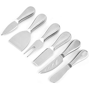 Premium Stainless Steel Cheese Tool Set - 6 Piece Cheese Knife Set - Cut, Spread All Your Favorite Cheeses