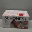The Honest Company Comfort Dry Disposable Diapers for Sensitive Skin, Hypoallergenic, Rose Blossom + Tutu Cute, Club Box Size 1 (8–14 lbs), 78 Count