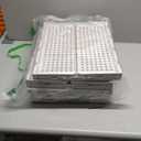 Caktraie 5 Pack Stackable Closet Storage Basket - Stackable Storage Bins, Multifunctional & Foldable Closet Organizer Divided, Wardrobe Cupboard Space-Saving Clothes Storage Hat Organizer, White