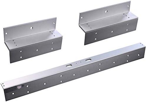 UHPPOTE "Z" & "L" Bracket for Inward Double Door 600lb Force Electric Magnetic Lock