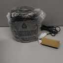 Amazon Basics Ceramic Space Heater, Portable Indoor Heating Solution, With Overheat and Tip-Over Protection, Thermostat, Non-Oscillating, 1500W, 7.52"D x 6.34"W x 9.45"H, Black